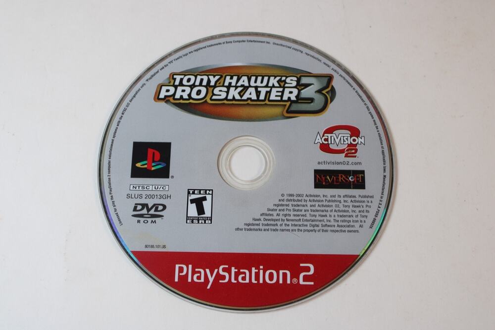 Tony Hawk's Pro Skater 3 (Sony PlayStation 2, 2002, PS2) Game Disc Only, Tested